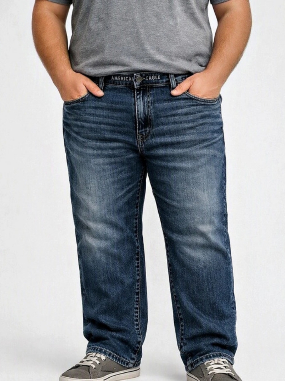 American Eagle Original Straight Airflex+ + Men's Straight Jeans Waist 36 x 30